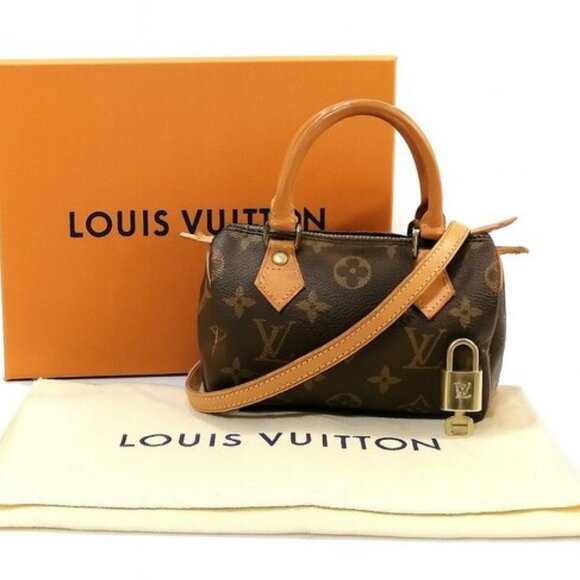 Authentic Louis Vuitton Monogram Mini Sac HL Speedy Nano Bag Vintage Y2K - Picture 1 of 12
